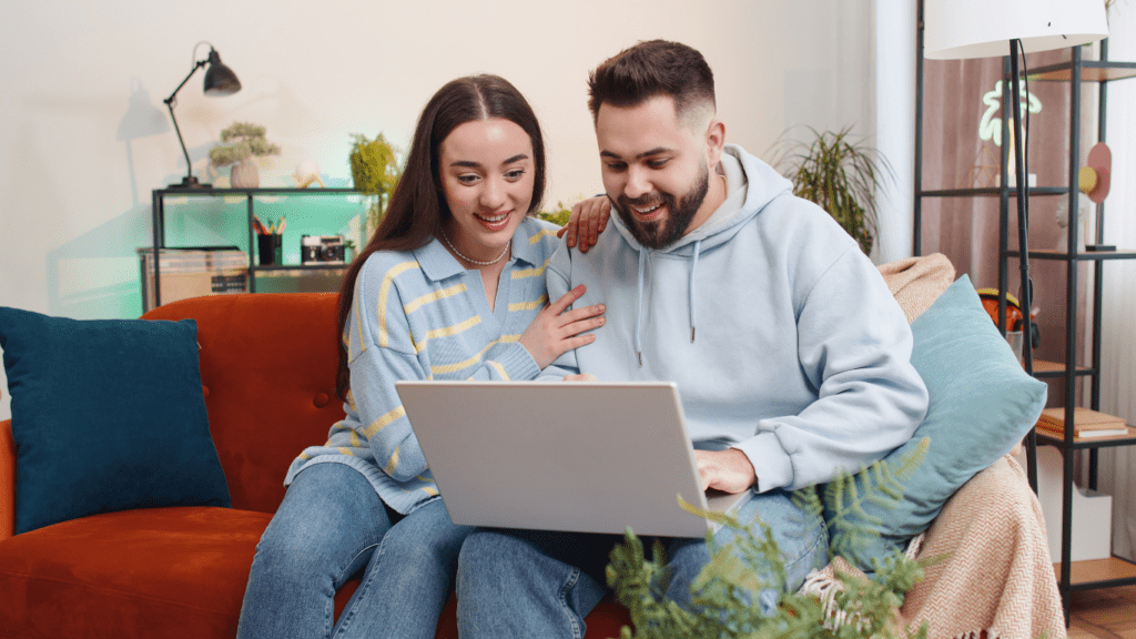 a white new laptop