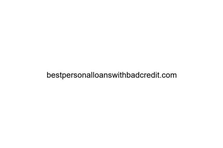 bestpersonalloanswithbadcredit com