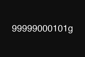 99999000101g